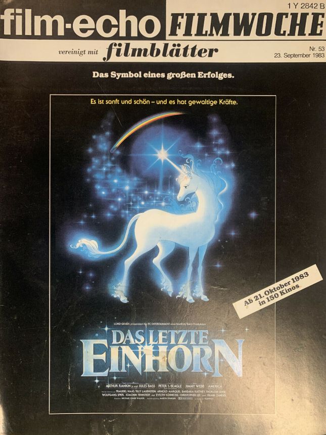 FILM-ECHO FILMWOCHE magazine side cover Issue 53 23 September 1983