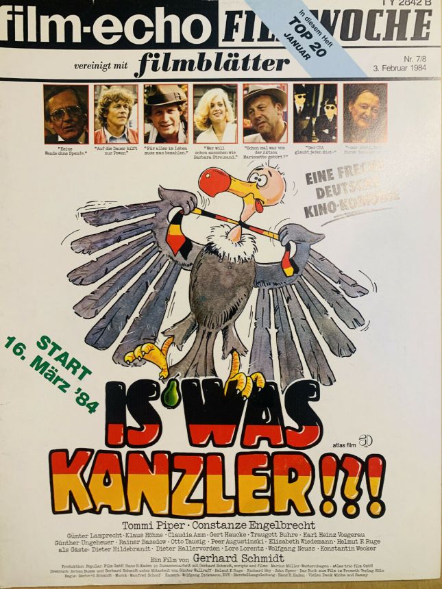 FILM-ECHO FILMWOCHE magazine side cover Issue 7-8 3 February 1984