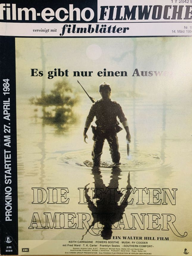 FILM-ECHO FILMWOCHE magazine side cover Issue 15 14 March 1984