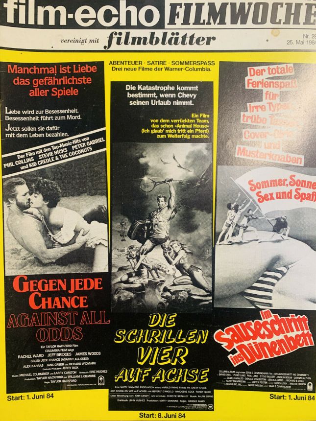FILM-ECHO FILMWOCHE magazine side cover Issue 28 25 May 1984