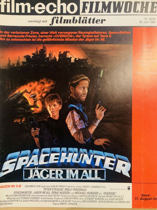 FILM-ECHO FILMWOCHE magazine side cover Issue 35-6 30 June 1984