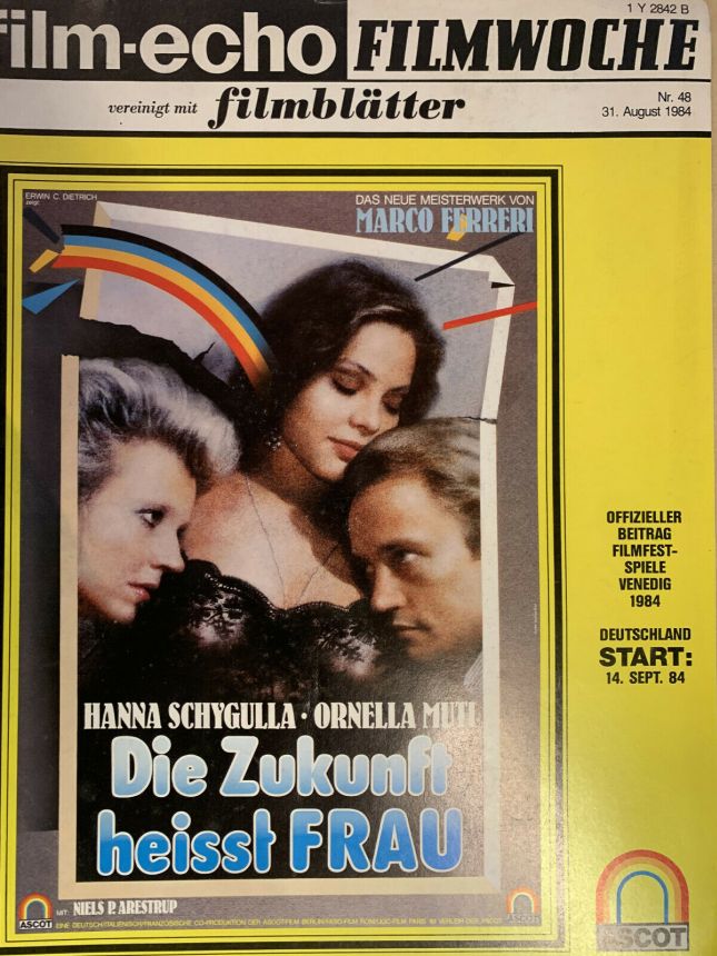FILM-ECHO FILMWOCHE magazine side cover Issue 48 31 August 1984