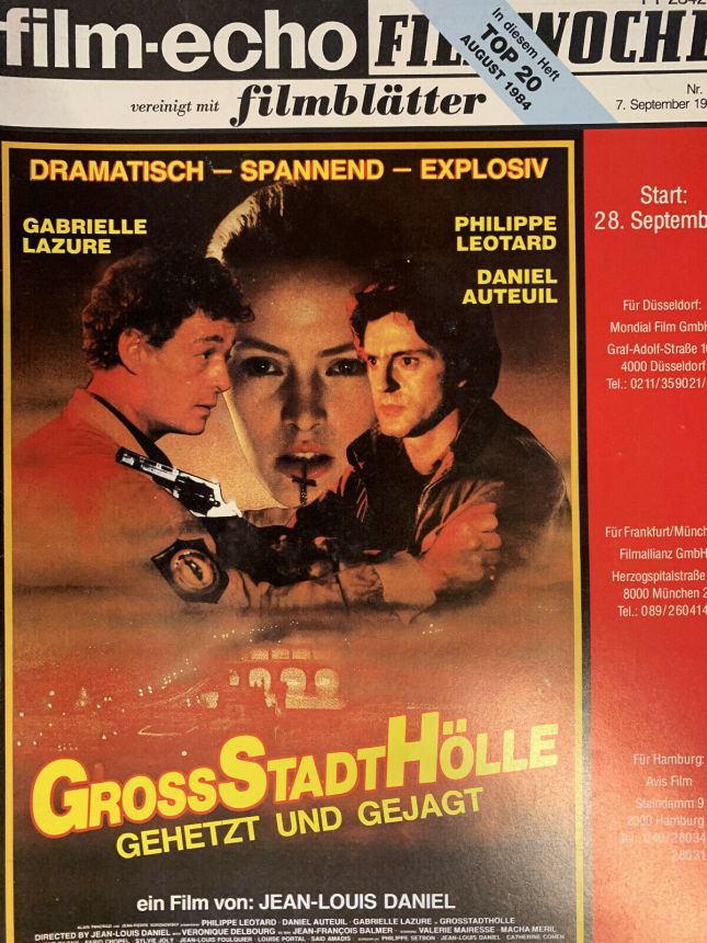 FILM-ECHO FILMWOCHE magazine side cover Issue 49 7 September 1984