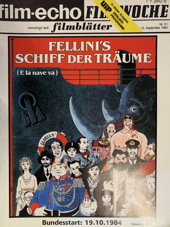 FILM-ECHO FILMWOCHE magazine side cover Issue 51 15 September 1984