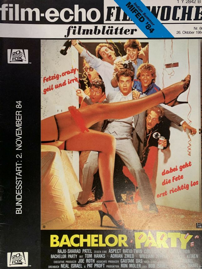 FILM-ECHO FILMWOCHE magazine side cover Issue 60 26 October 1984