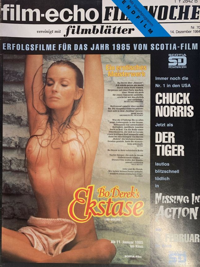 FILM-ECHO FILMWOCHE magazine side cover Issue 70 14 December 1984