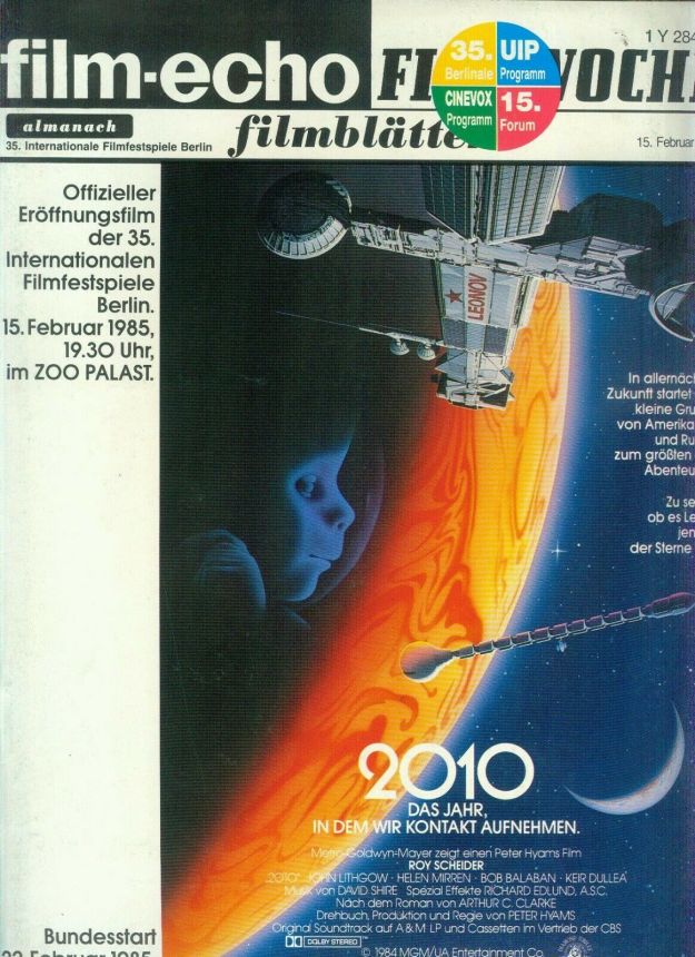 FILM-ECHO FILMWOCHE magazine side cover Issue 9 15 February 1985