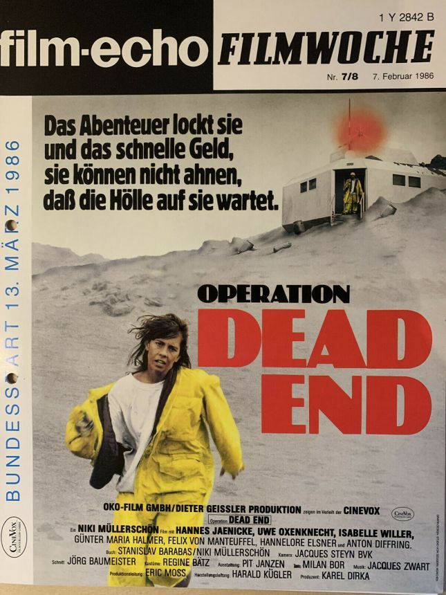 FILM-ECHO FILMWOCHE magazine side cover Issue 7-8 7 February 1986