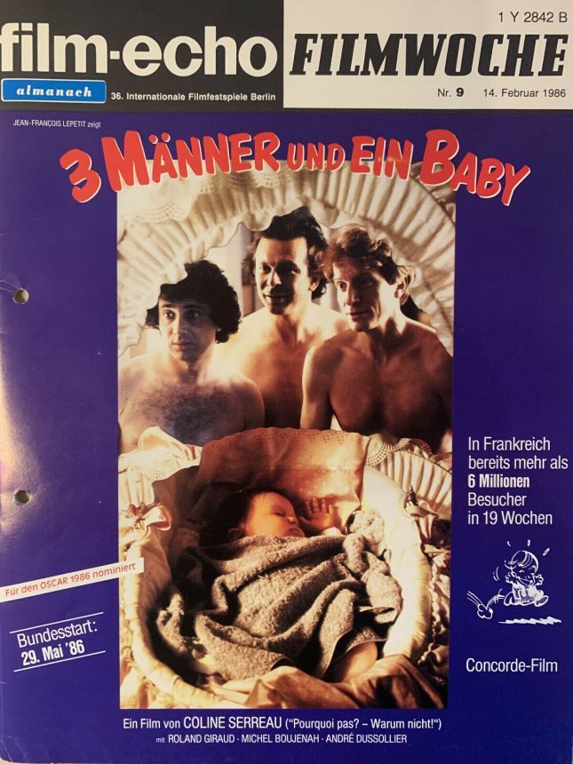 FILM-ECHO FILMWOCHE magazine side cover Issue 9 14 February 1986