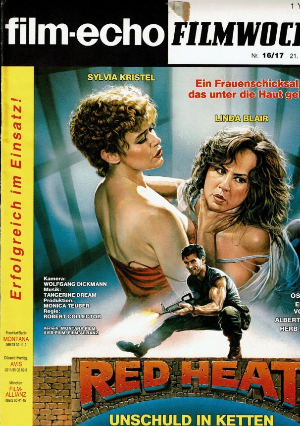 FILM-ECHO FILMWOCHE magazine side cover Issue 16-7 21 March 1986