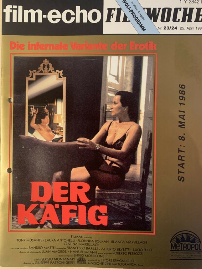 FILM-ECHO FILMWOCHE magazine side cover Issue 23-4 25 April 1986