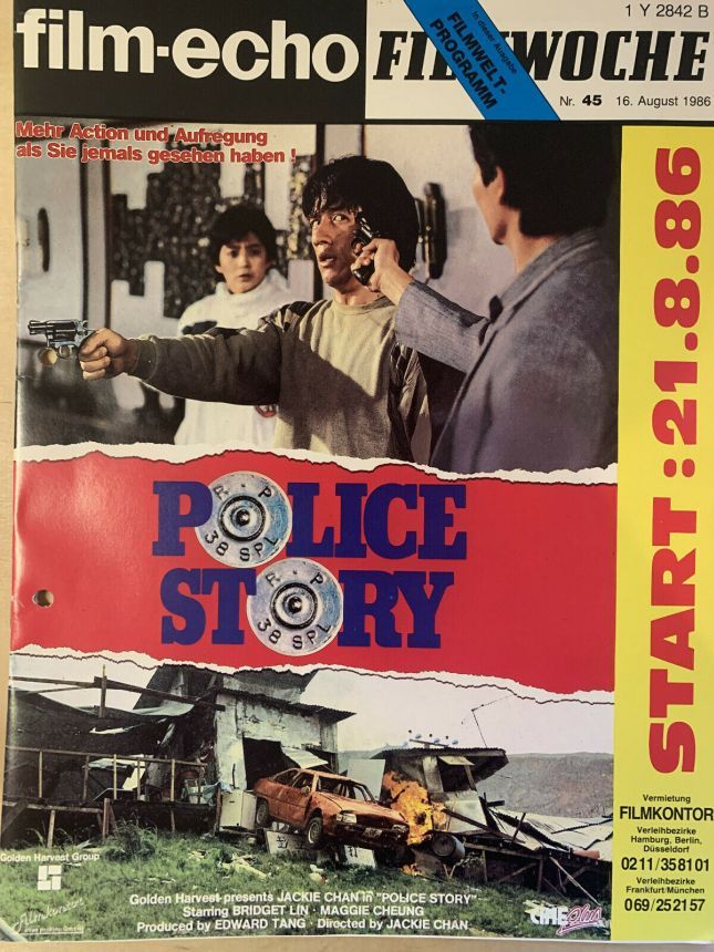 FILM-ECHO FILMWOCHE magazine side cover Issue 45 16 August 1986