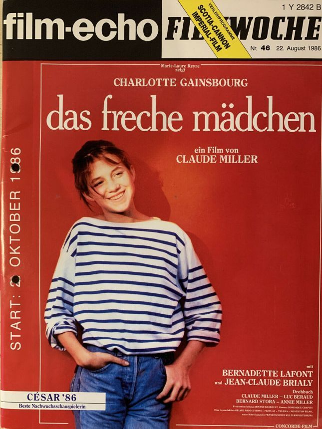 FILM-ECHO FILMWOCHE magazine side cover Issue 46 22 August 1986