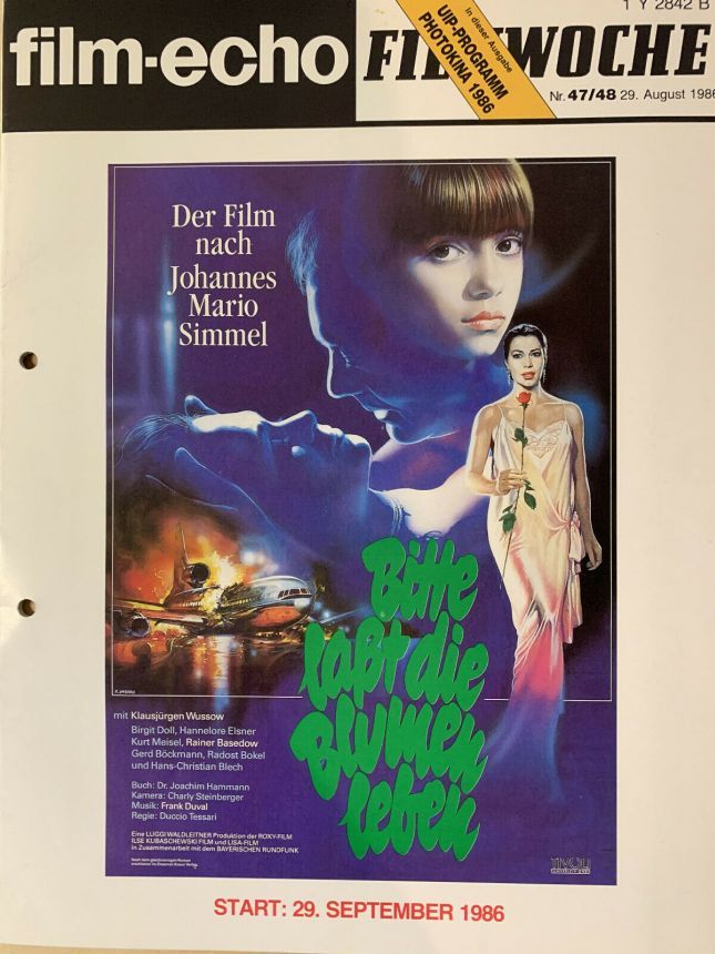 FILM-ECHO FILMWOCHE magazine side cover Issue 47-8 29 August 1986