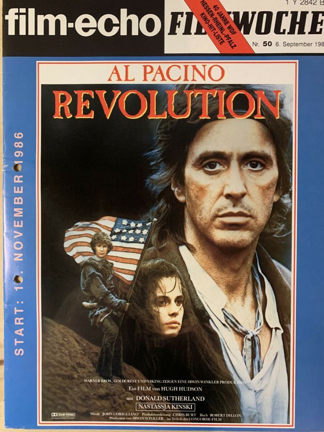 FILM-ECHO FILMWOCHE magazine side cover Issue 50 6 September 1986