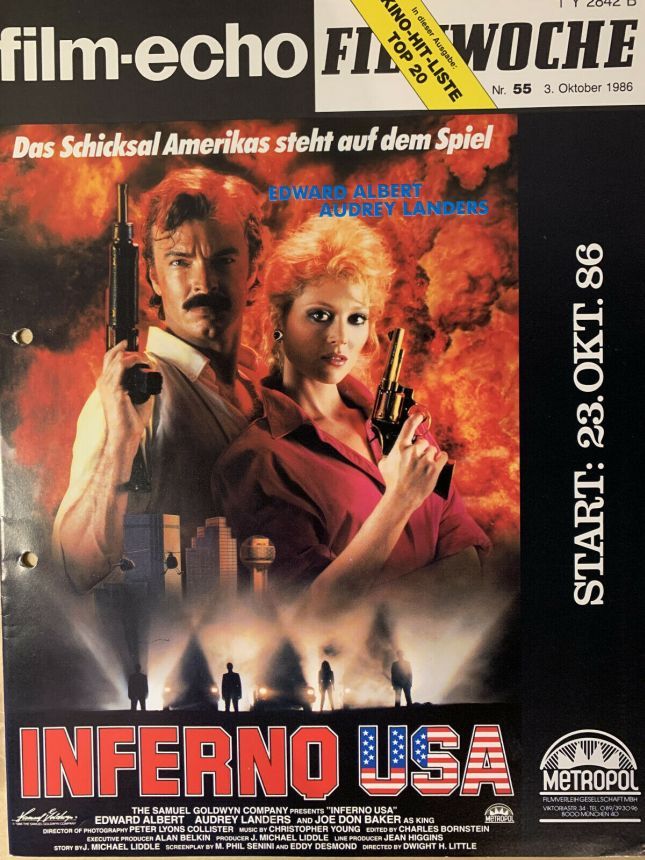 FILM-ECHO FILMWOCHE magazine side cover Issue 55 3 October 1986