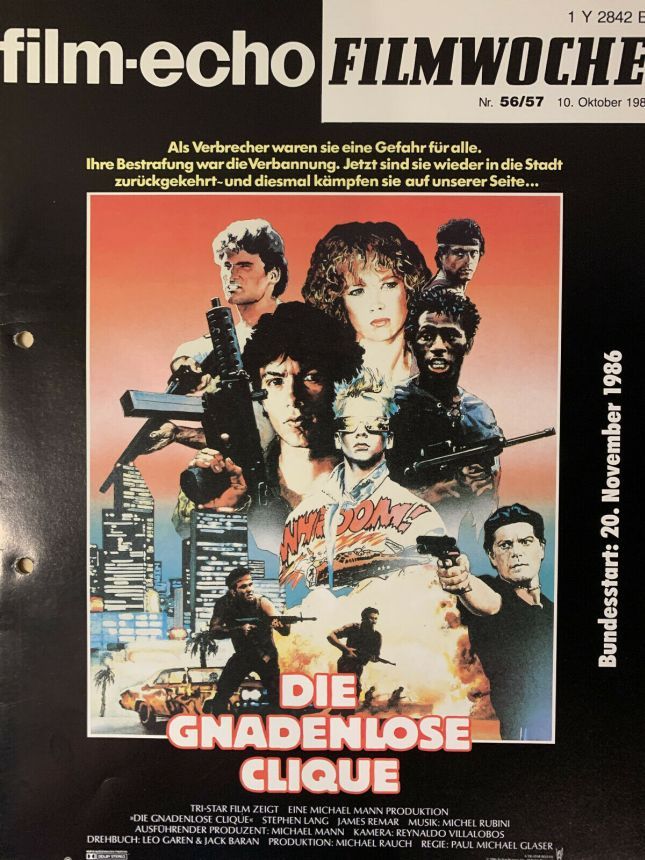 FILM-ECHO FILMWOCHE magazine side cover Issue 56-7 10 October 1986