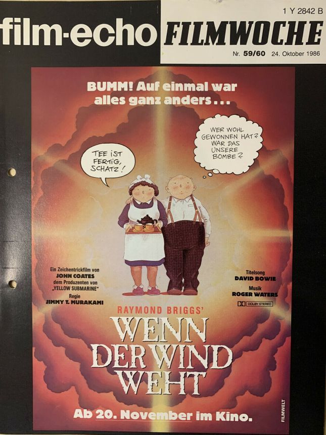 FILM-ECHO FILMWOCHE magazine side cover Issue 59-60 24 October 1986