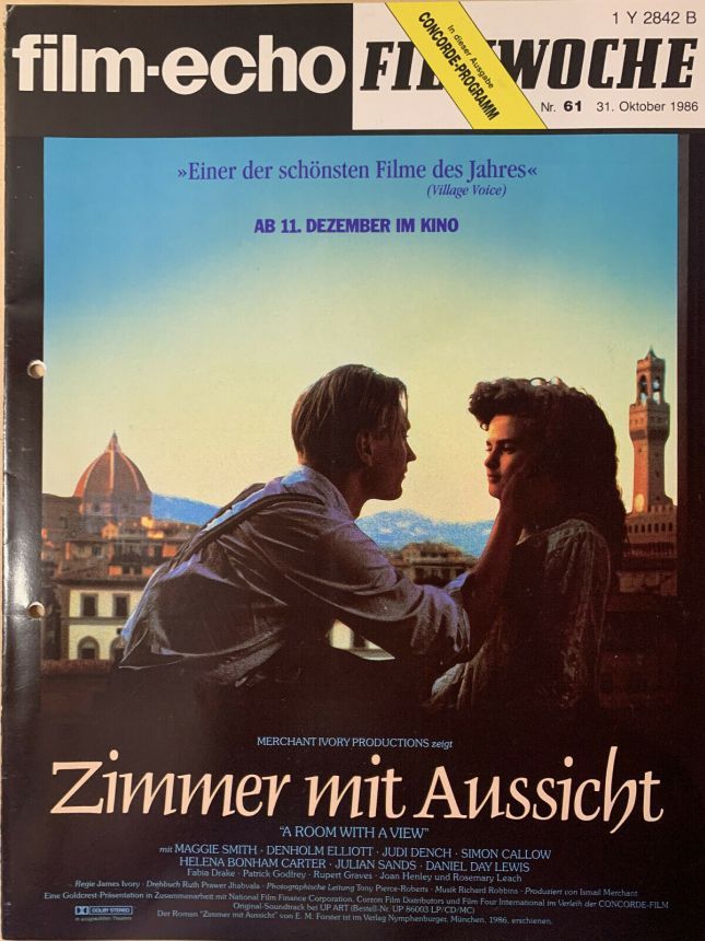 FILM-ECHO FILMWOCHE magazine side cover Issue 61 31 October 1986