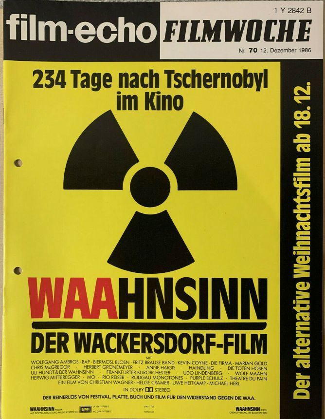 FILM-ECHO FILMWOCHE magazine side cover Issue 70 20 December 1986