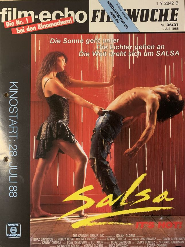 FILM-ECHO FILMWOCHE magazine side cover Issue 36-7 1 July 1988