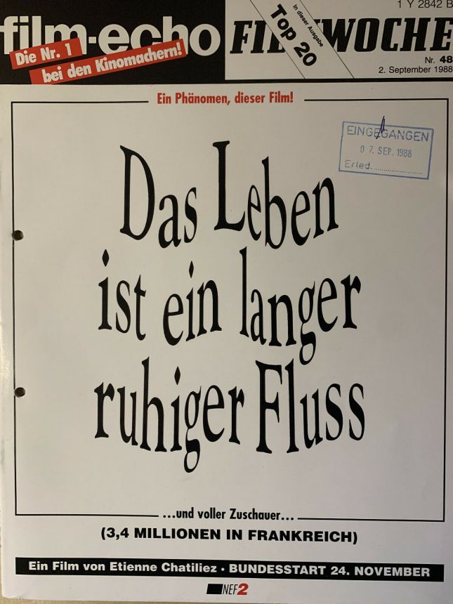 FILM-ECHO FILMWOCHE magazine side cover Issue 48 2 September 1988