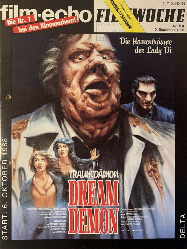 FILM-ECHO FILMWOCHE magazine side cover Issue 50 10 September 1988