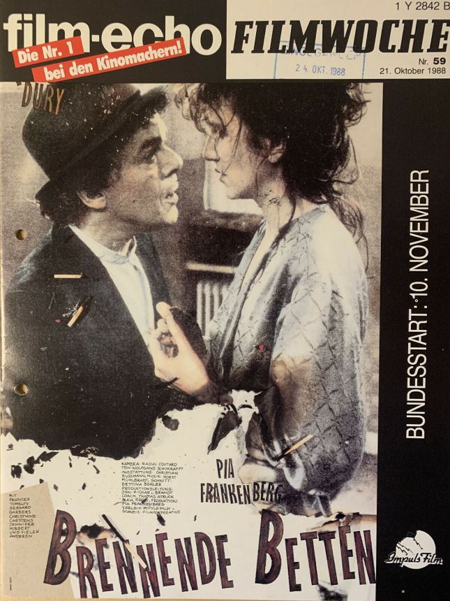 FILM-ECHO FILMWOCHE magazine side cover Issue 59 21 October 1988
