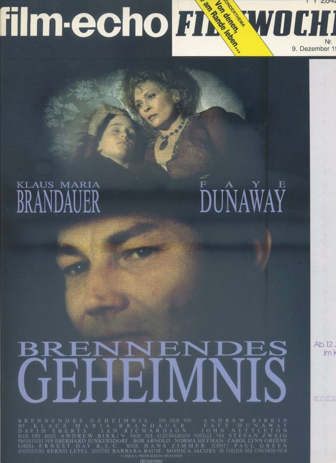 FILM-ECHO FILMWOCHE magazine side cover Issue 69 9 December 1988