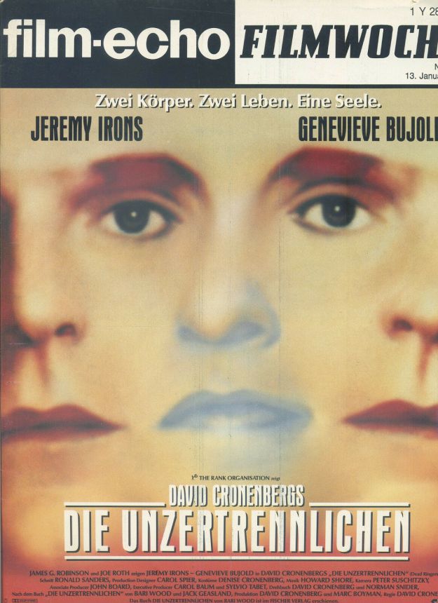 FILM-ECHO FILMWOCHE magazine side cover Issue 3-4 13 January 1989
