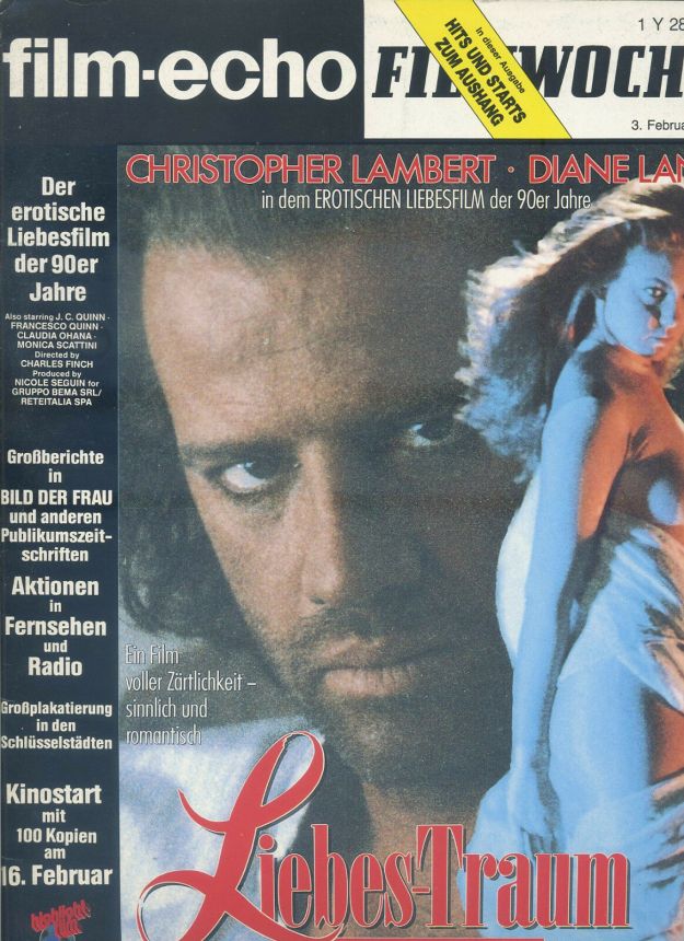 FILM-ECHO FILMWOCHE magazine side cover Issue 7 3 February 1989