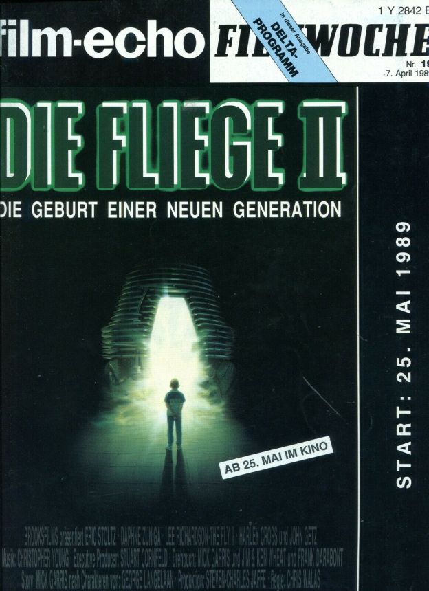 FILM-ECHO FILMWOCHE magazine side cover Issue 19 7 April 1989