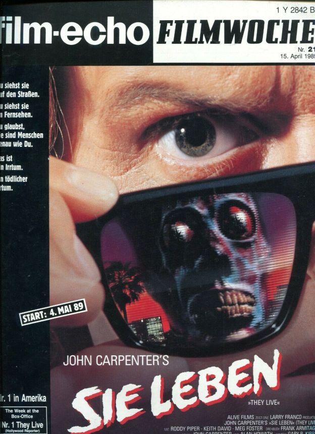 FILM-ECHO FILMWOCHE magazine side cover Issue 21 15 April 1989