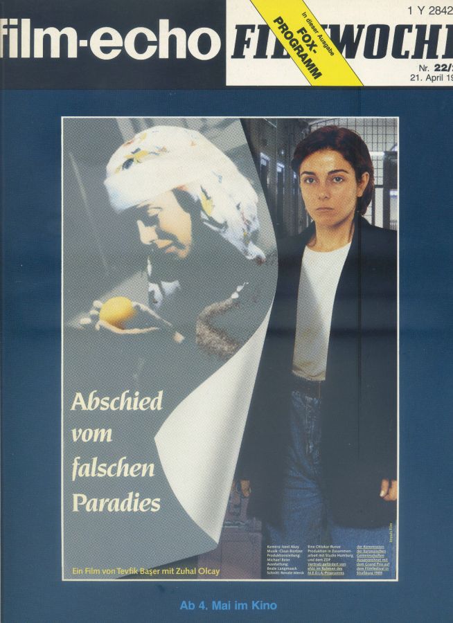 FILM-ECHO FILMWOCHE magazine side cover Issue 22-23 21 April 1989