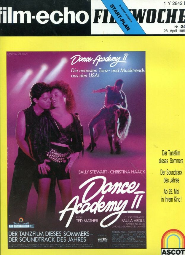FILM-ECHO FILMWOCHE magazine side cover Issue 24 28 April 1989