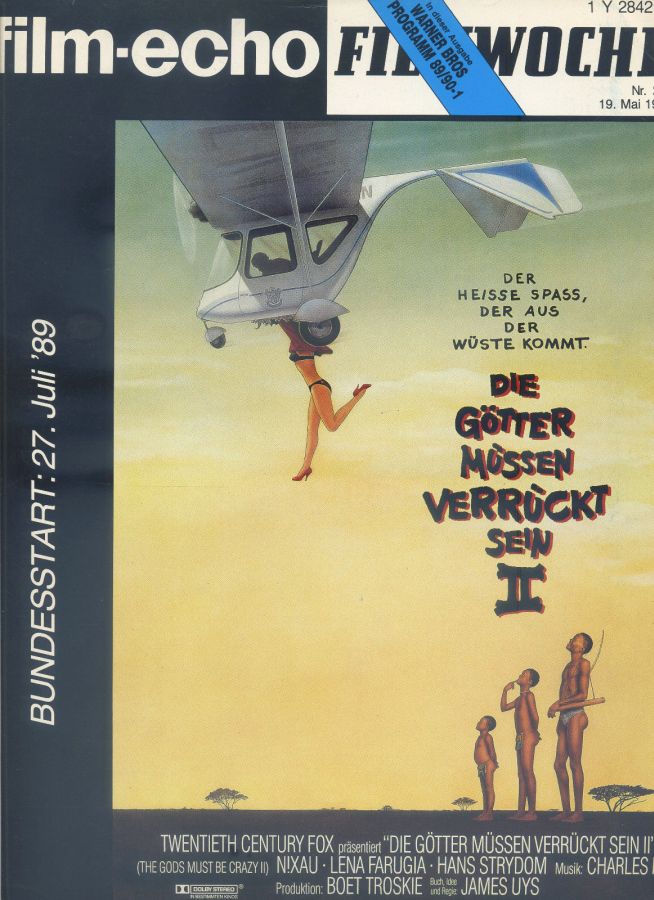 FILM-ECHO FILMWOCHE magazine side cover Issue 28 19 May 1989