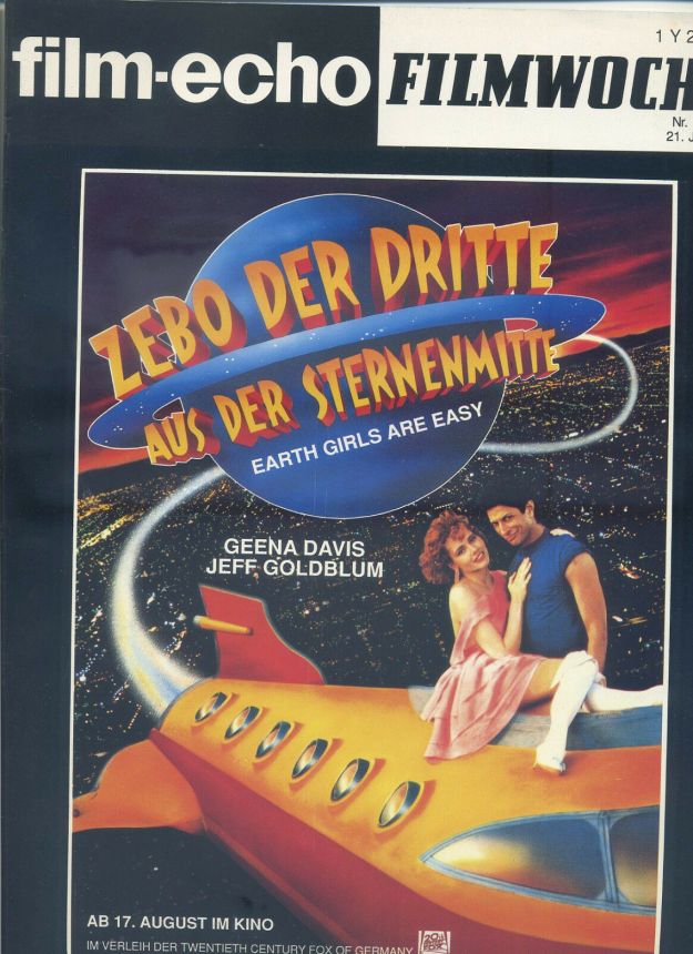 FILM-ECHO FILMWOCHE magazine side cover Issue 40-41 21 July 1989