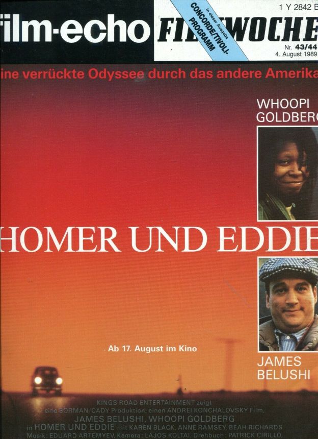 FILM-ECHO FILMWOCHE magazine side cover Issue 43-4 4 August 1989