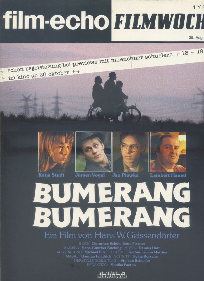 FILM-ECHO FILMWOCHE magazine side cover Issue 47 25 August 1989