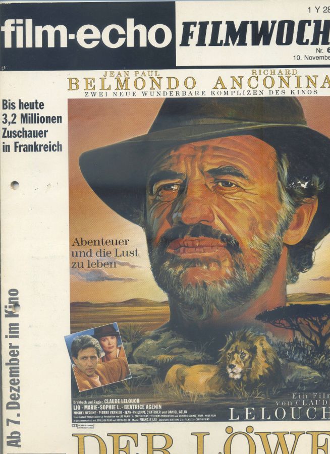 FILM-ECHO FILMWOCHE magazine side cover Issue 62-63 10 November 1989