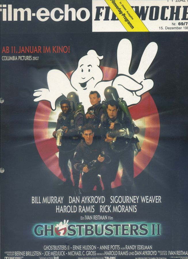 FILM-ECHO FILMWOCHE magazine side cover Issue 69-70 15 December 1989