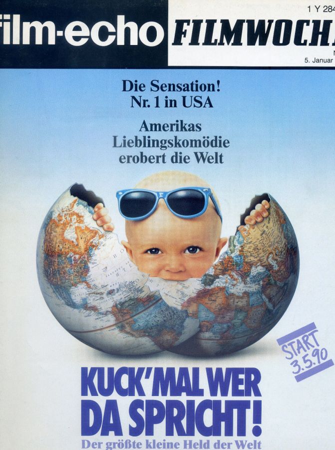 FILM-ECHO FILMWOCHE magazine side cover Issue 1 5 January 1990