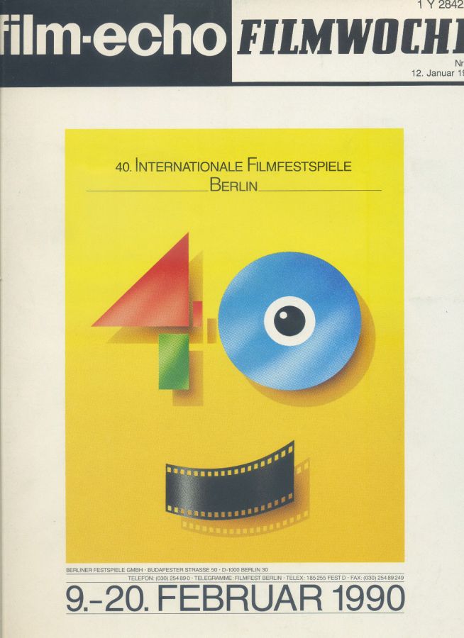 FILM-ECHO FILMWOCHE magazine side cover Issue 2 12 January 1990