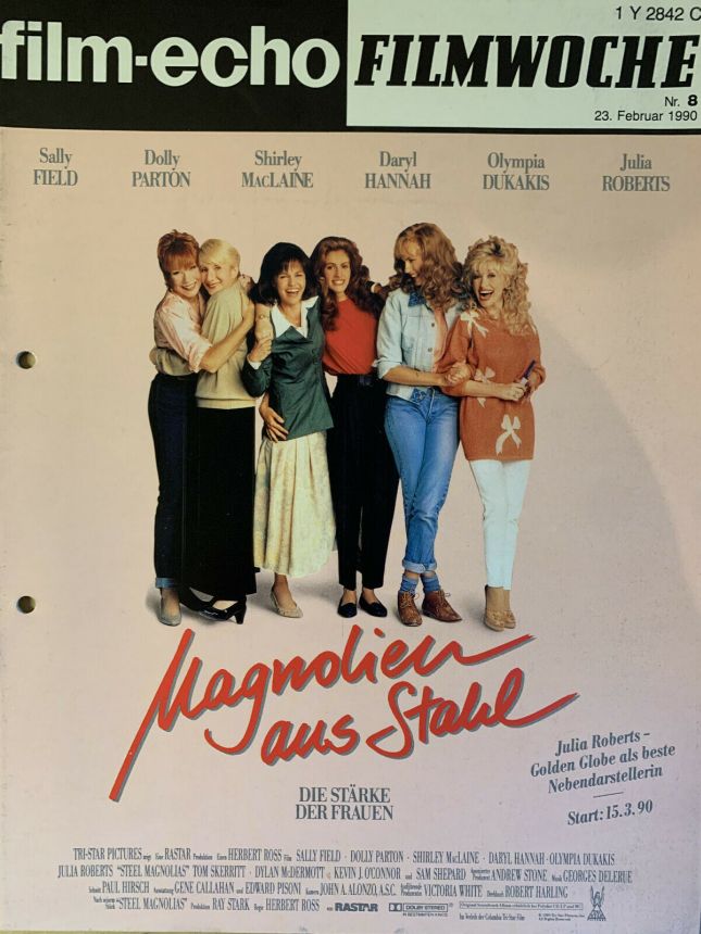 FILM-ECHO FILMWOCHE magazine side cover Issue 8 23 February 1990