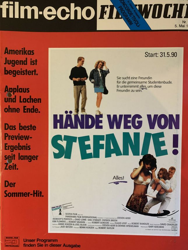 FILM-ECHO FILMWOCHE magazine side cover Issue 18 5 May 1990