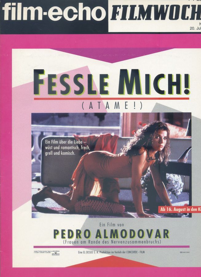 FILM-ECHO FILMWOCHE magazine side cover Issue 29 20 July 1990