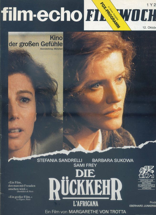 FILM-ECHO FILMWOCHE magazine side cover Issue 41 12 October 1990