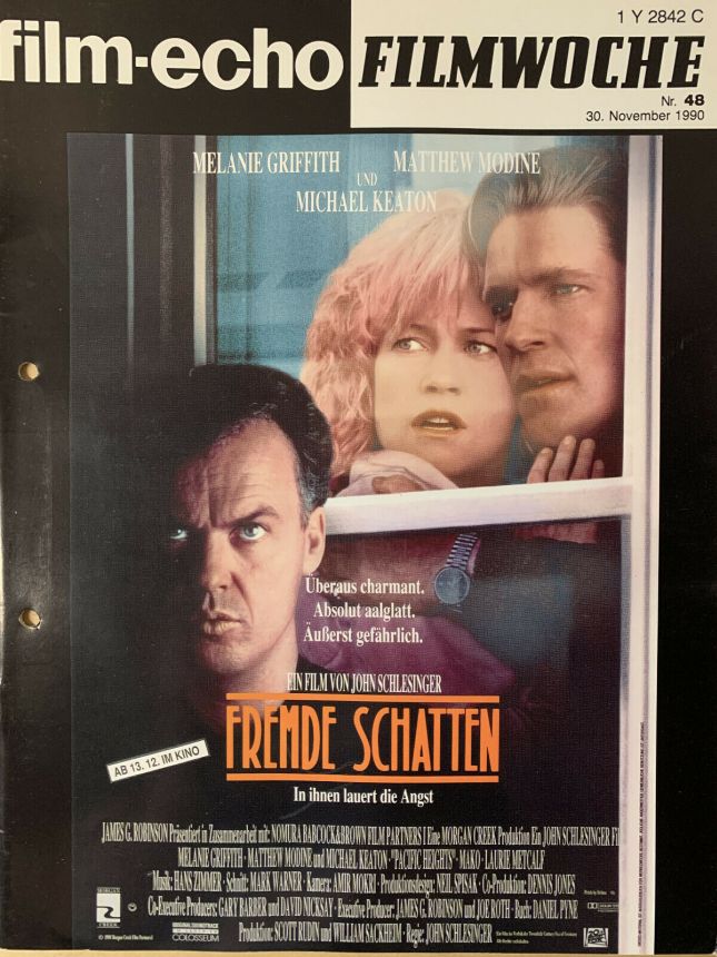 FILM-ECHO FILMWOCHE magazine side cover Issue 48 30 November 1990
