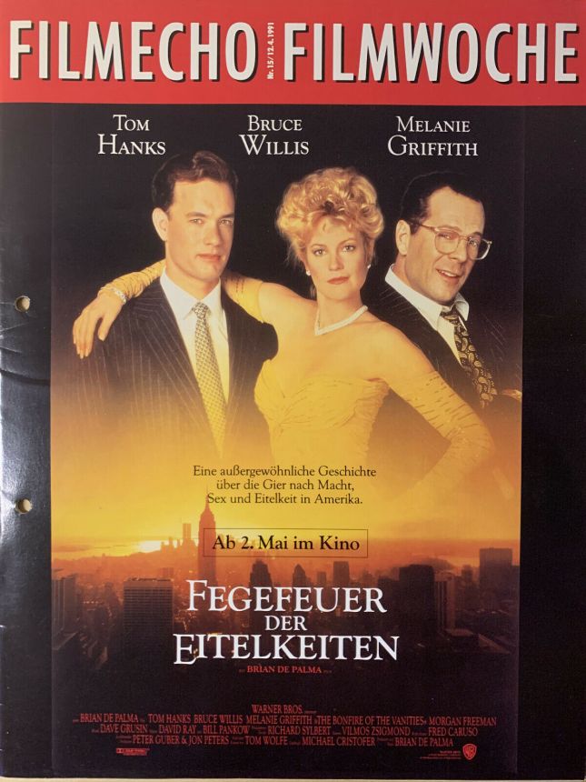 FILM-ECHO FILMWOCHE magazine side cover Issue 15 12 April 1991