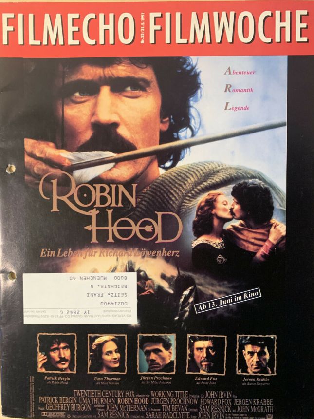 FILM-ECHO FILMWOCHE magazine side cover Issue 22 31 May 1991